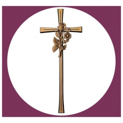 Croix avec fleurs 40cm