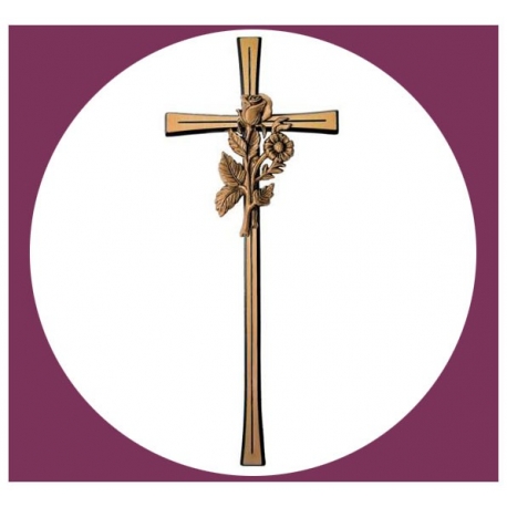 Croix avec fleurs 40cm
