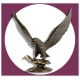 Aigle bronze 75cm