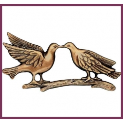 Couple colombes 18cm