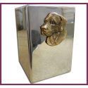 URNE FUNERAIRE 13CM  MOTIF LABRADOR